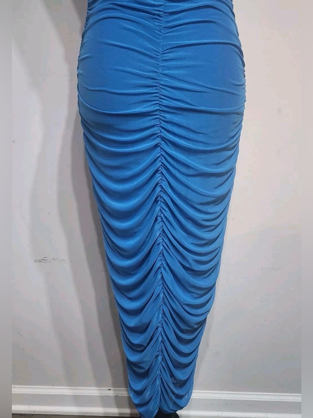 House of Harlow 1960 Royal Blue Ruched Maxi Dress size S - Picture 6 of 9